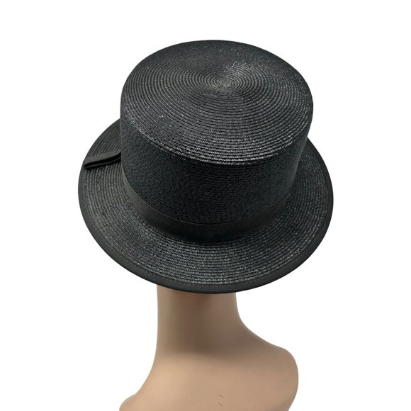 Vintage Top Hat Women\'s Black Straw main image 5